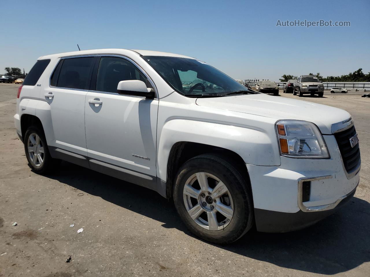 2016 Gmc Terrain Sle White vin: 2GKALMEK1G6145048