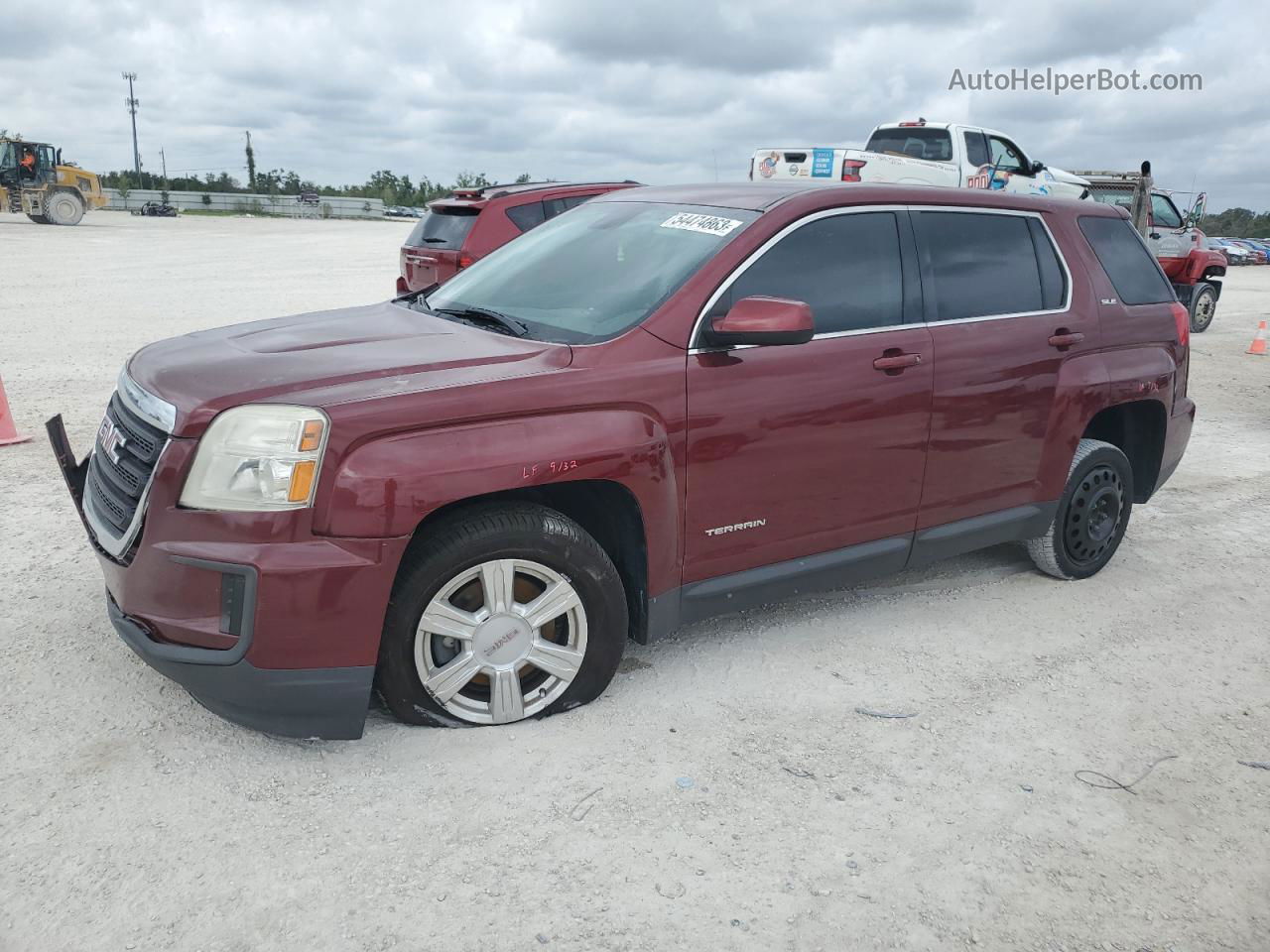 2016 Gmc Terrain Sle Burgundy vin: 2GKALMEK1G6186618