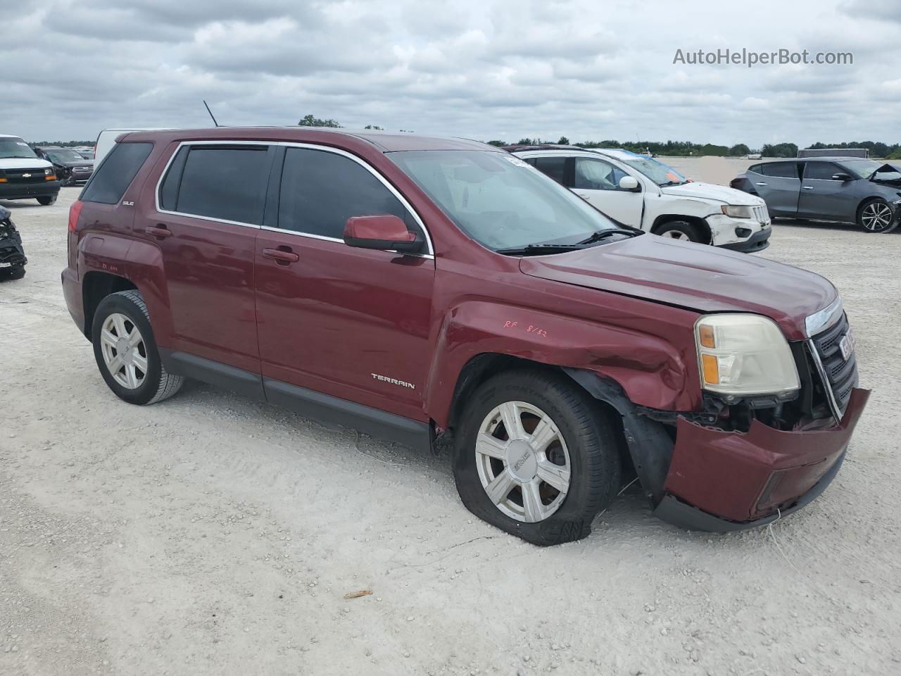 2016 Gmc Terrain Sle Burgundy vin: 2GKALMEK1G6186618