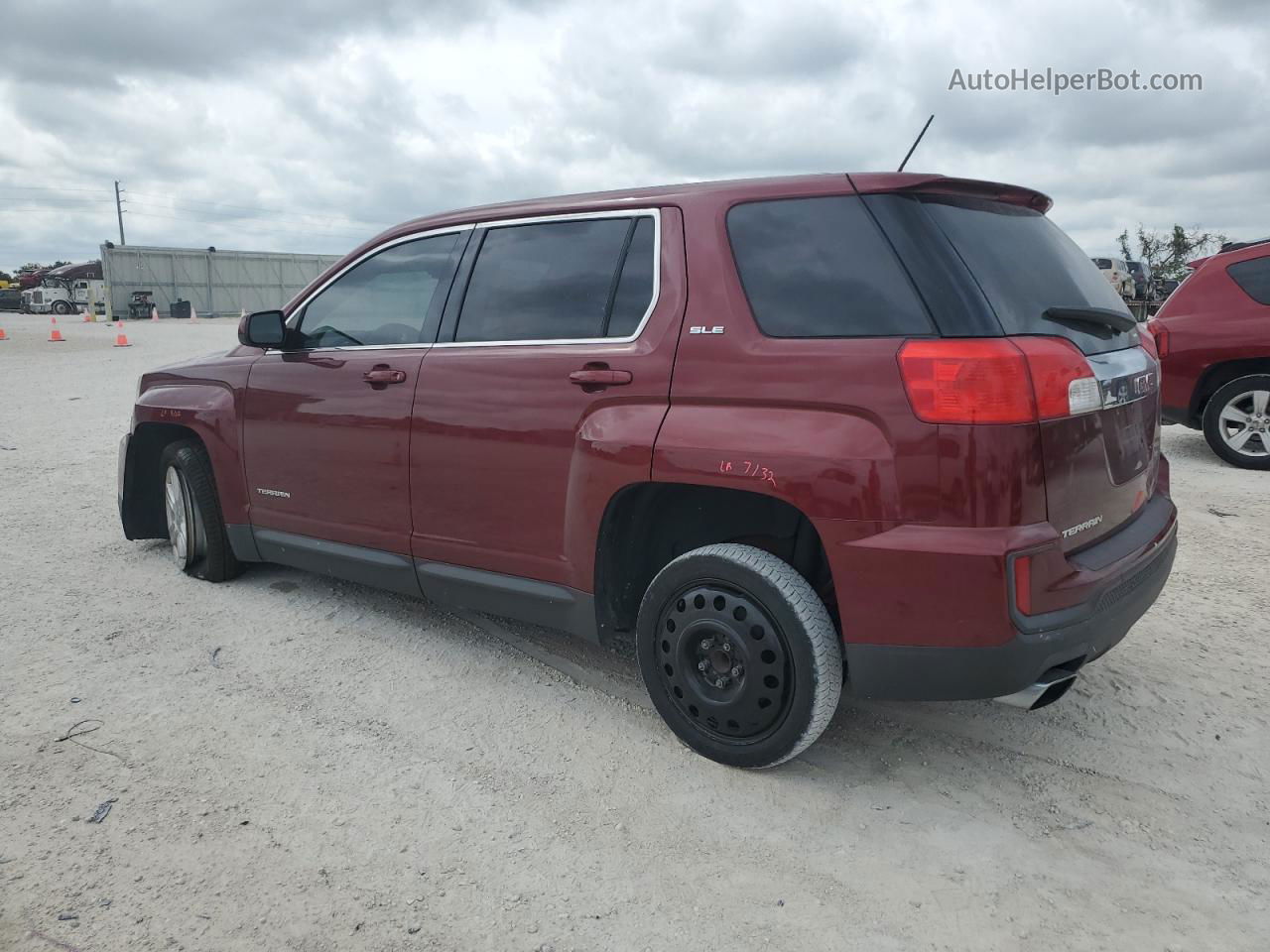 2016 Gmc Terrain Sle Burgundy vin: 2GKALMEK1G6186618