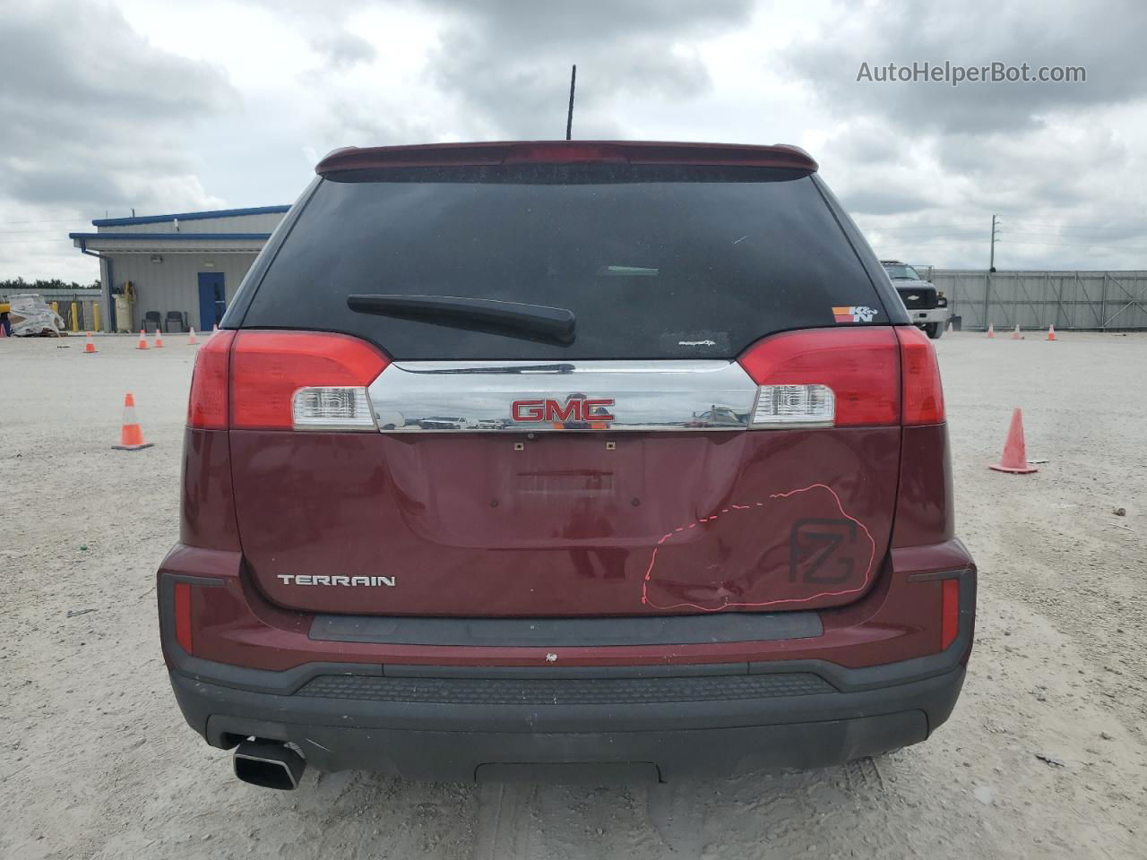 2016 Gmc Terrain Sle Burgundy vin: 2GKALMEK1G6186618