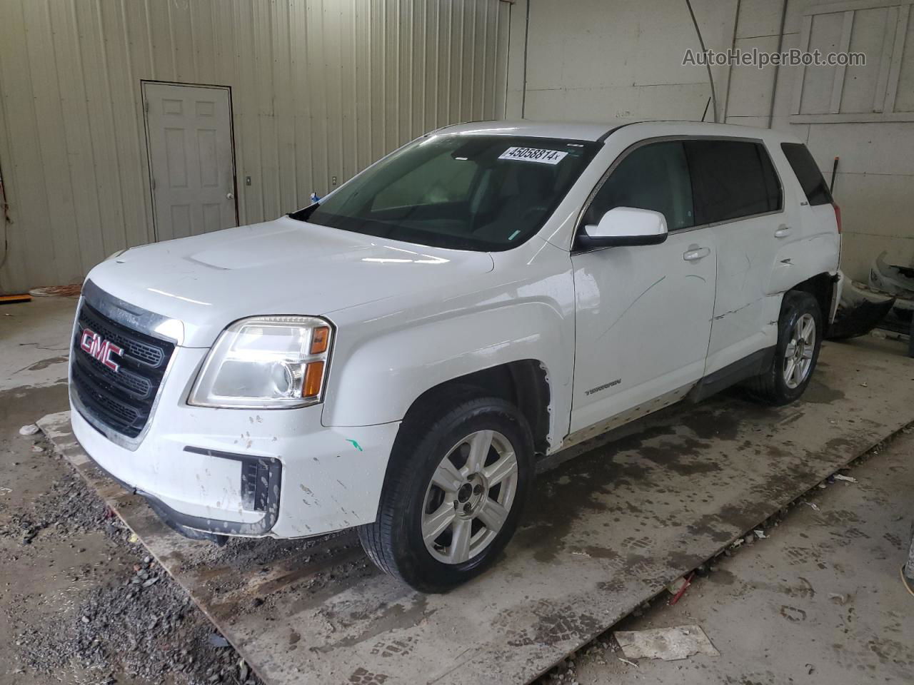 2016 Gmc Terrain Sle White vin: 2GKALMEK1G6357545