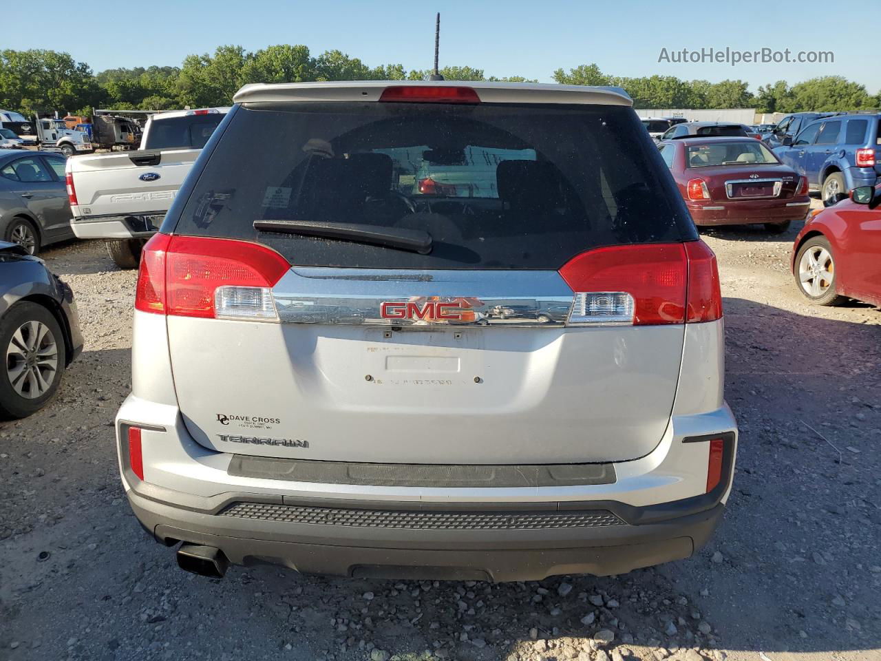 2017 Gmc Terrain Sle Silver vin: 2GKALMEK1H6193487