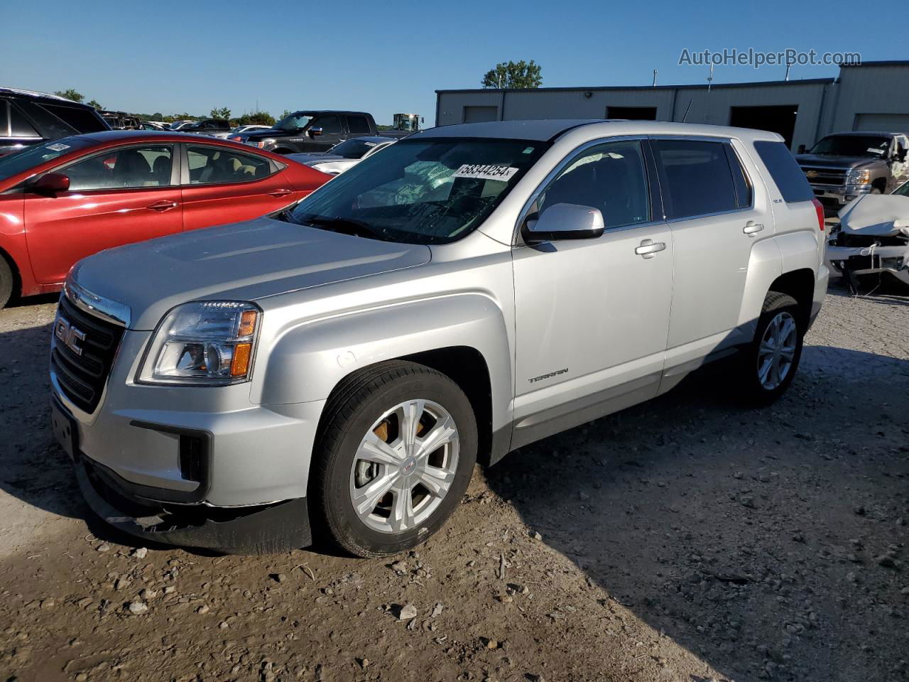 2017 Gmc Terrain Sle Silver vin: 2GKALMEK1H6193487