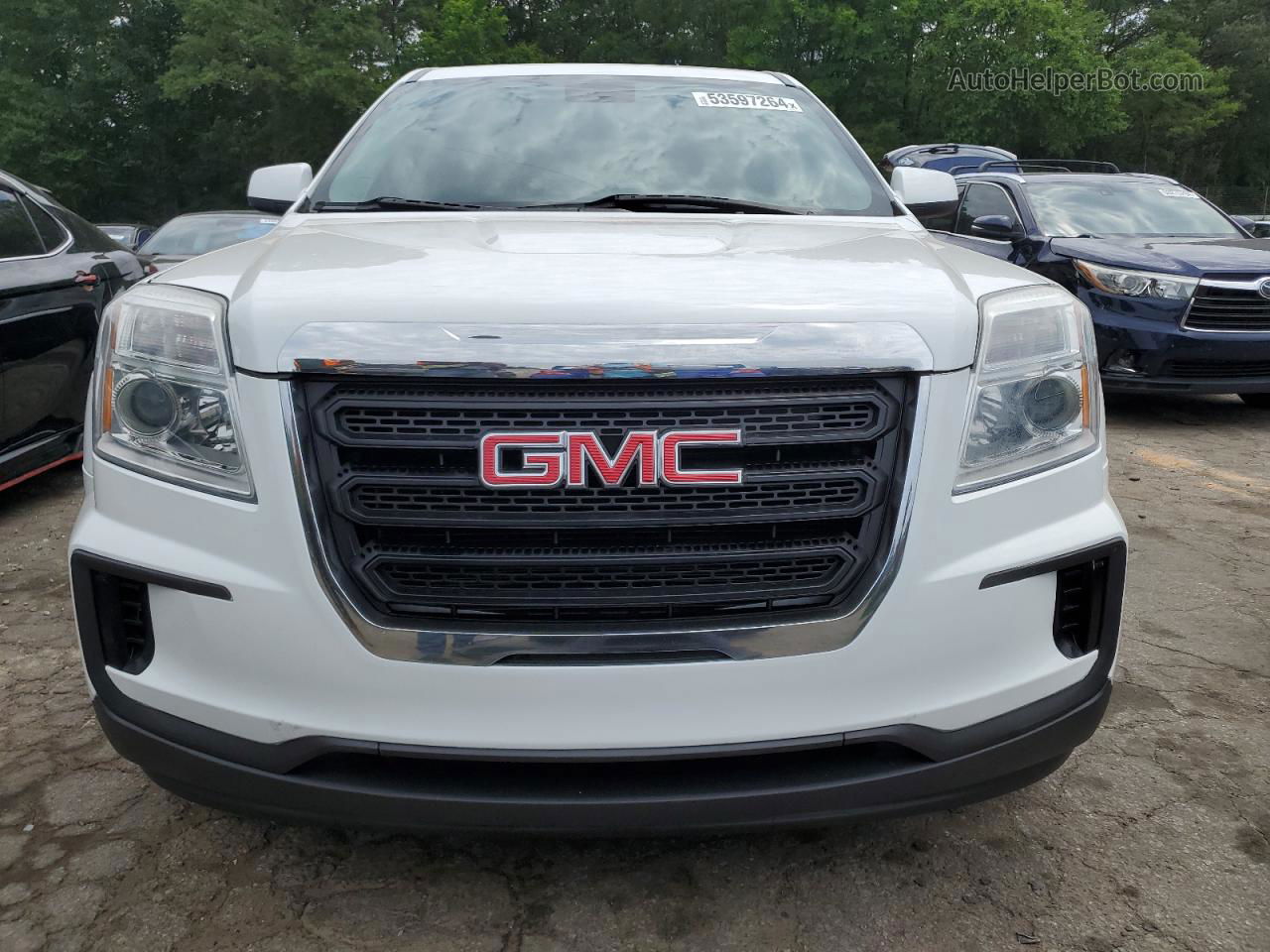 2017 Gmc Terrain Sle White vin: 2GKALMEK1H6212202