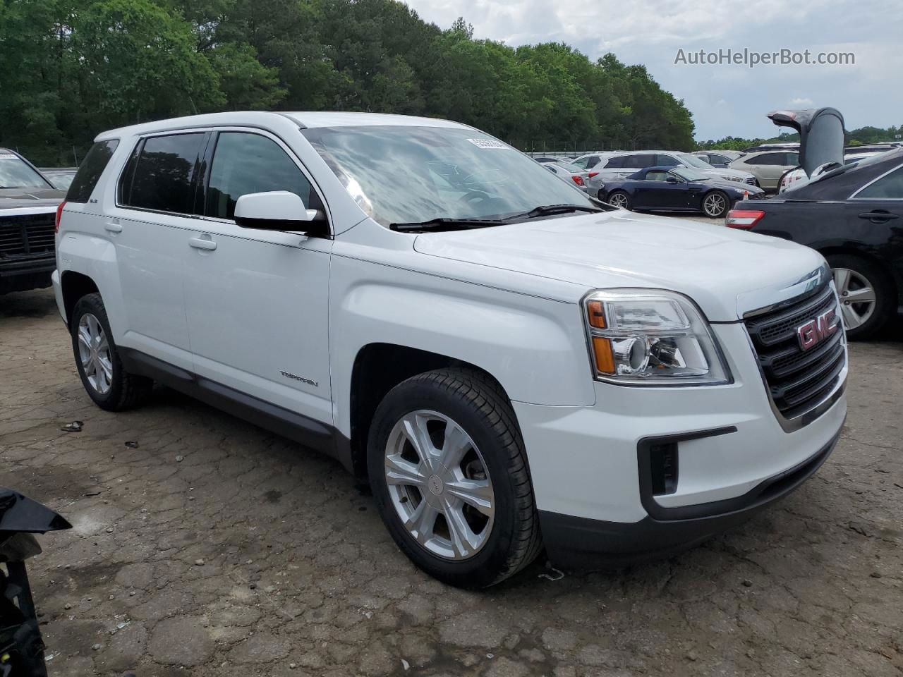 2017 Gmc Terrain Sle Белый vin: 2GKALMEK1H6212202