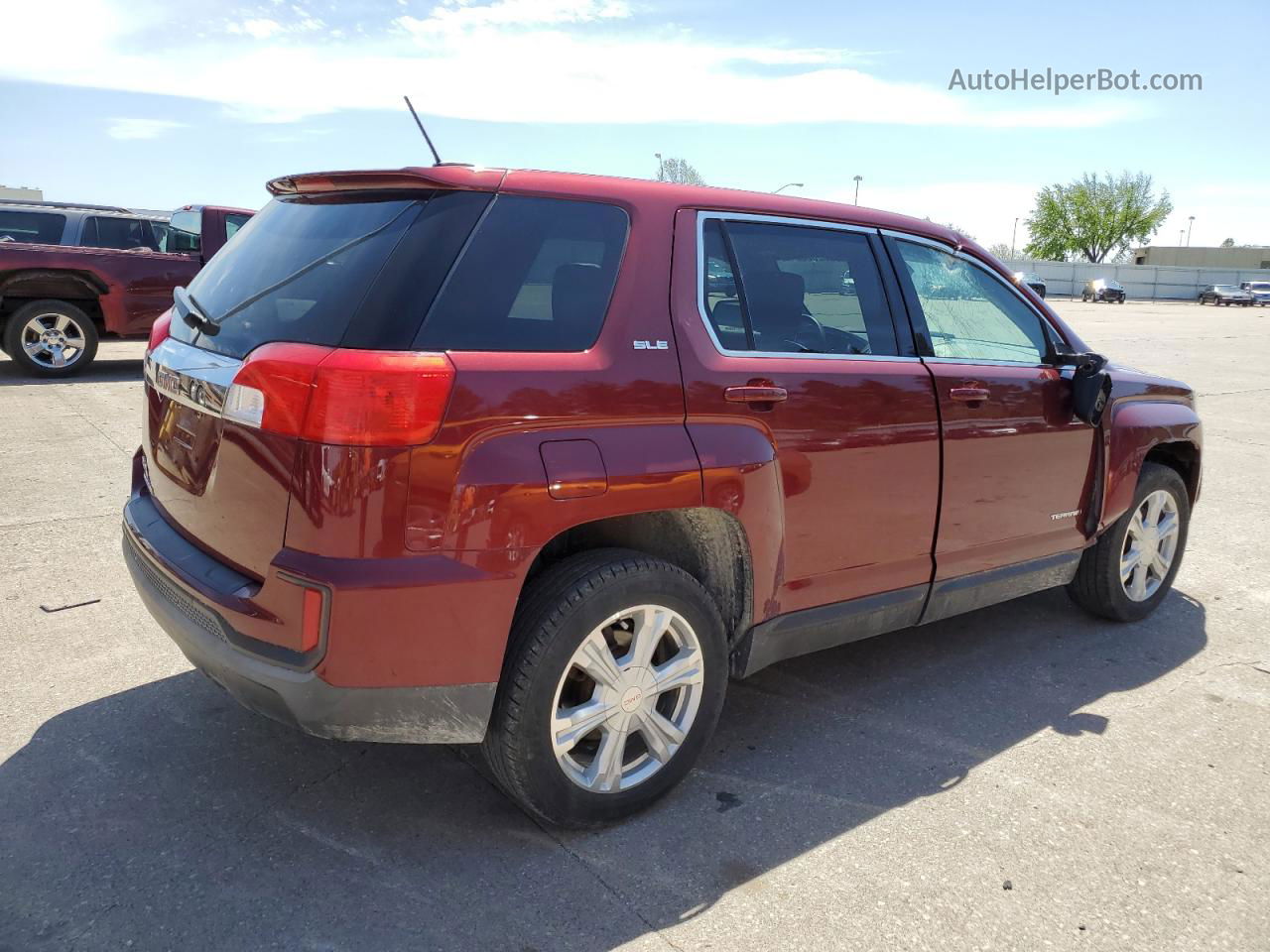 2017 Gmc Terrain Sle Burgundy vin: 2GKALMEK1H6250934