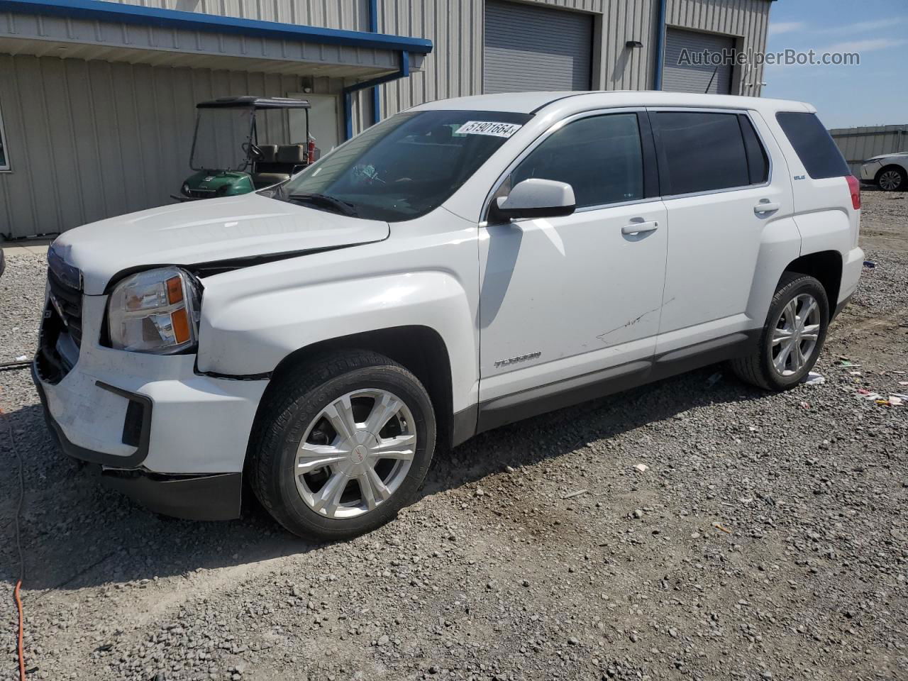 2017 Gmc Terrain Sle White vin: 2GKALMEK1H6255356