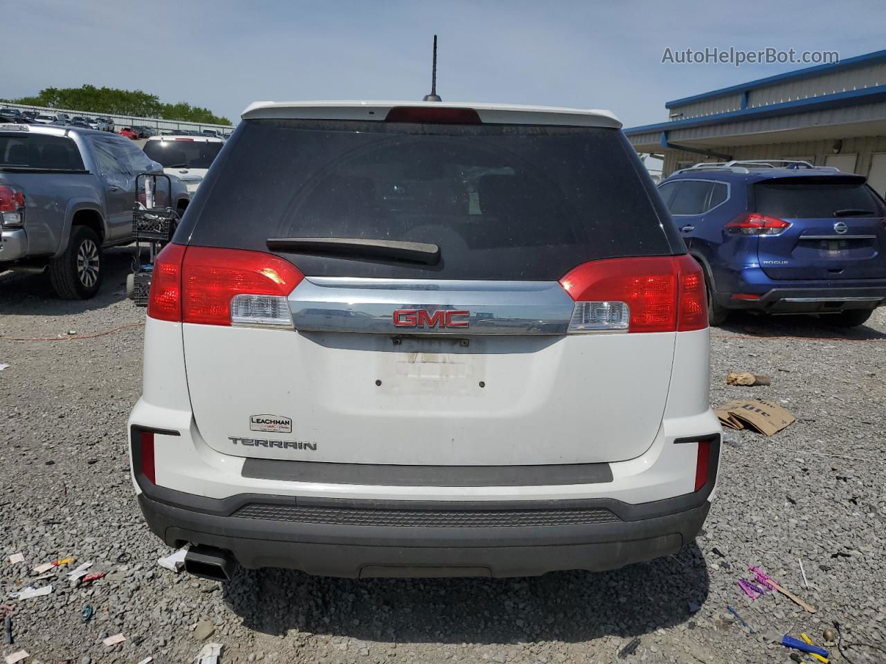 2017 Gmc Terrain Sle White vin: 2GKALMEK1H6255356