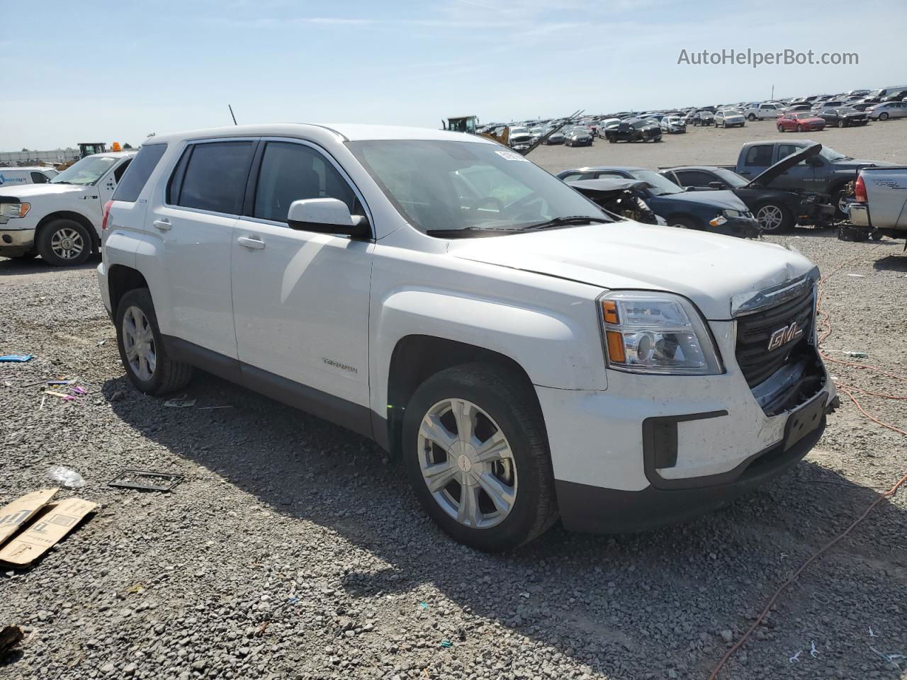 2017 Gmc Terrain Sle White vin: 2GKALMEK1H6255356