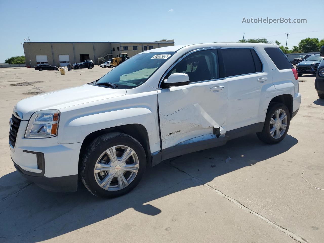 2017 Gmc Terrain Sle White vin: 2GKALMEK1H6265692