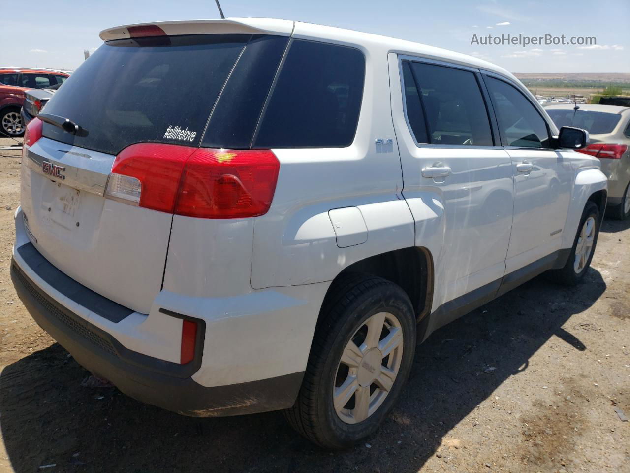 2016 Gmc Terrain Sle White vin: 2GKALMEK2G6264310