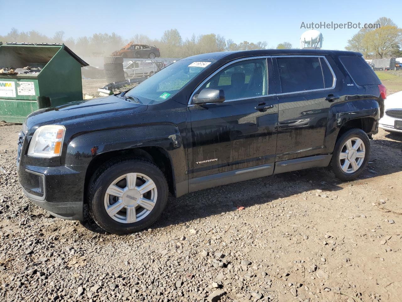 2016 Gmc Terrain Sle Черный vin: 2GKALMEK2G6283293