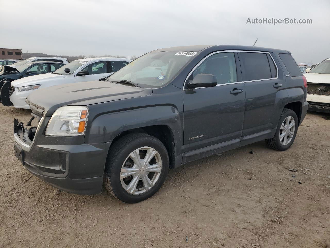 2017 Gmc Terrain Sle Серый vin: 2GKALMEK2H6114179