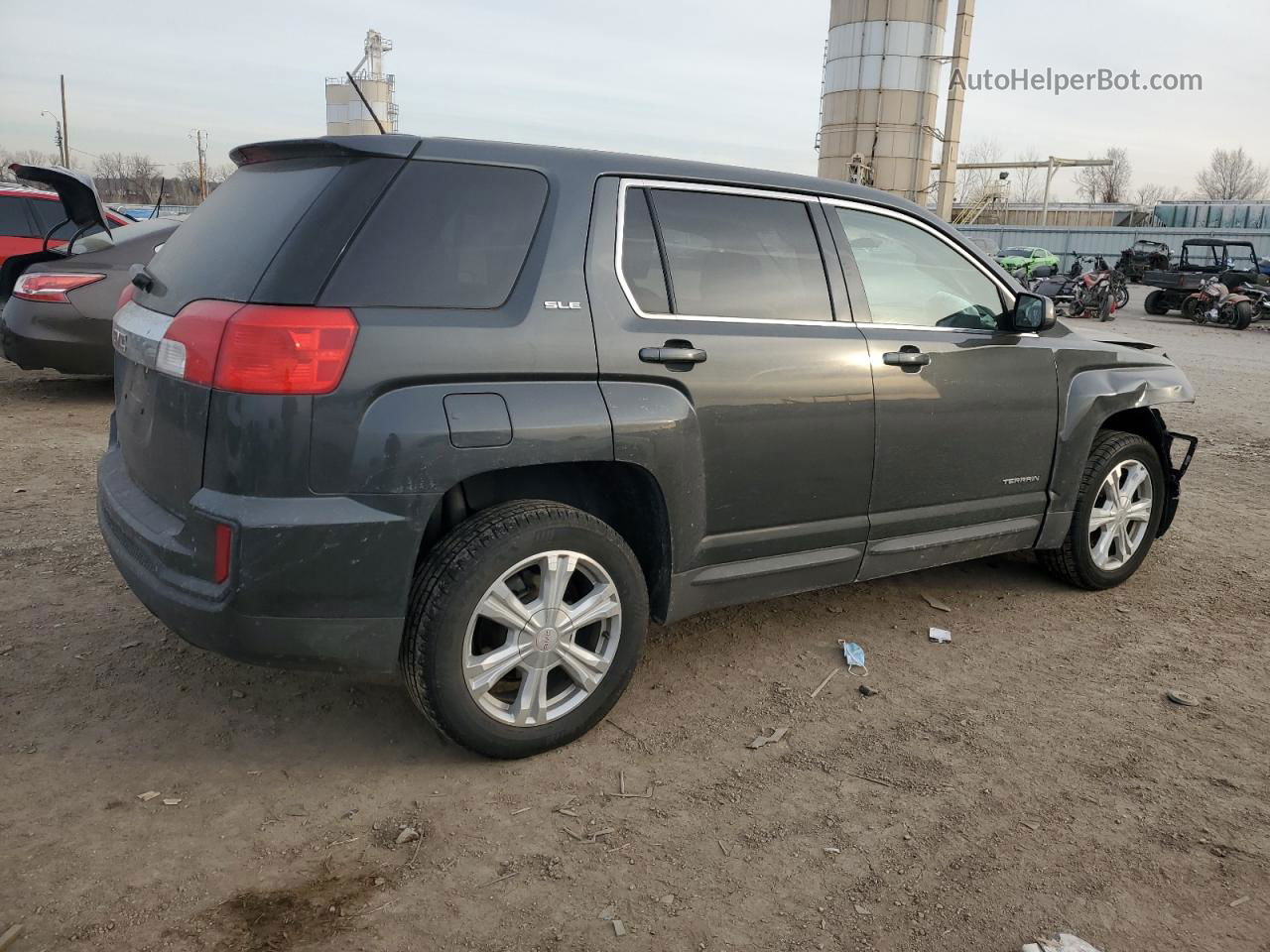 2017 Gmc Terrain Sle Серый vin: 2GKALMEK2H6114179