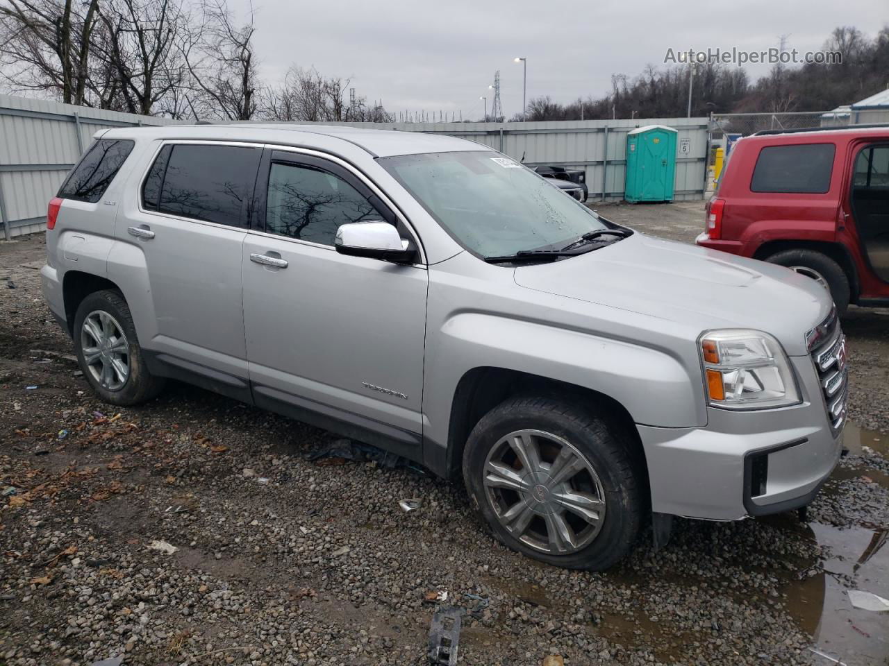 2017 Gmc Terrain Sle Silver vin: 2GKALMEK2H6353215