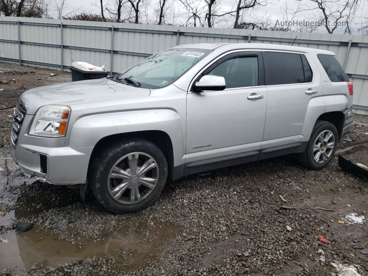 2017 Gmc Terrain Sle Silver vin: 2GKALMEK2H6353215