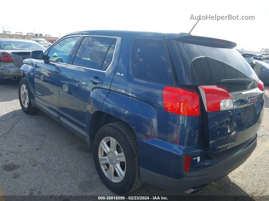 2016 Gmc Terrain Sle-1 Blue vin: 2GKALMEK3G6348345