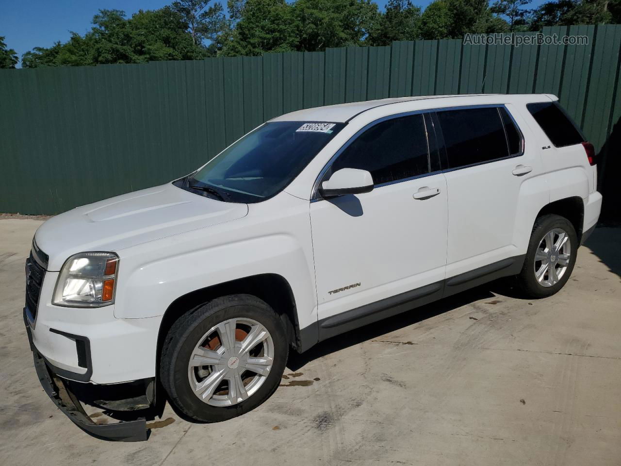 2017 Gmc Terrain Sle Белый vin: 2GKALMEK3H6118001