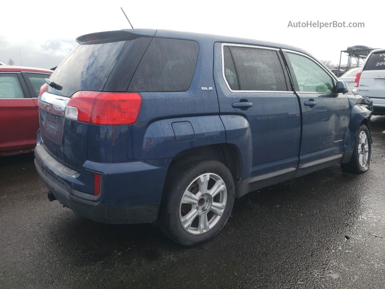 2017 Gmc Terrain Sle Blue vin: 2GKALMEK3H6156473