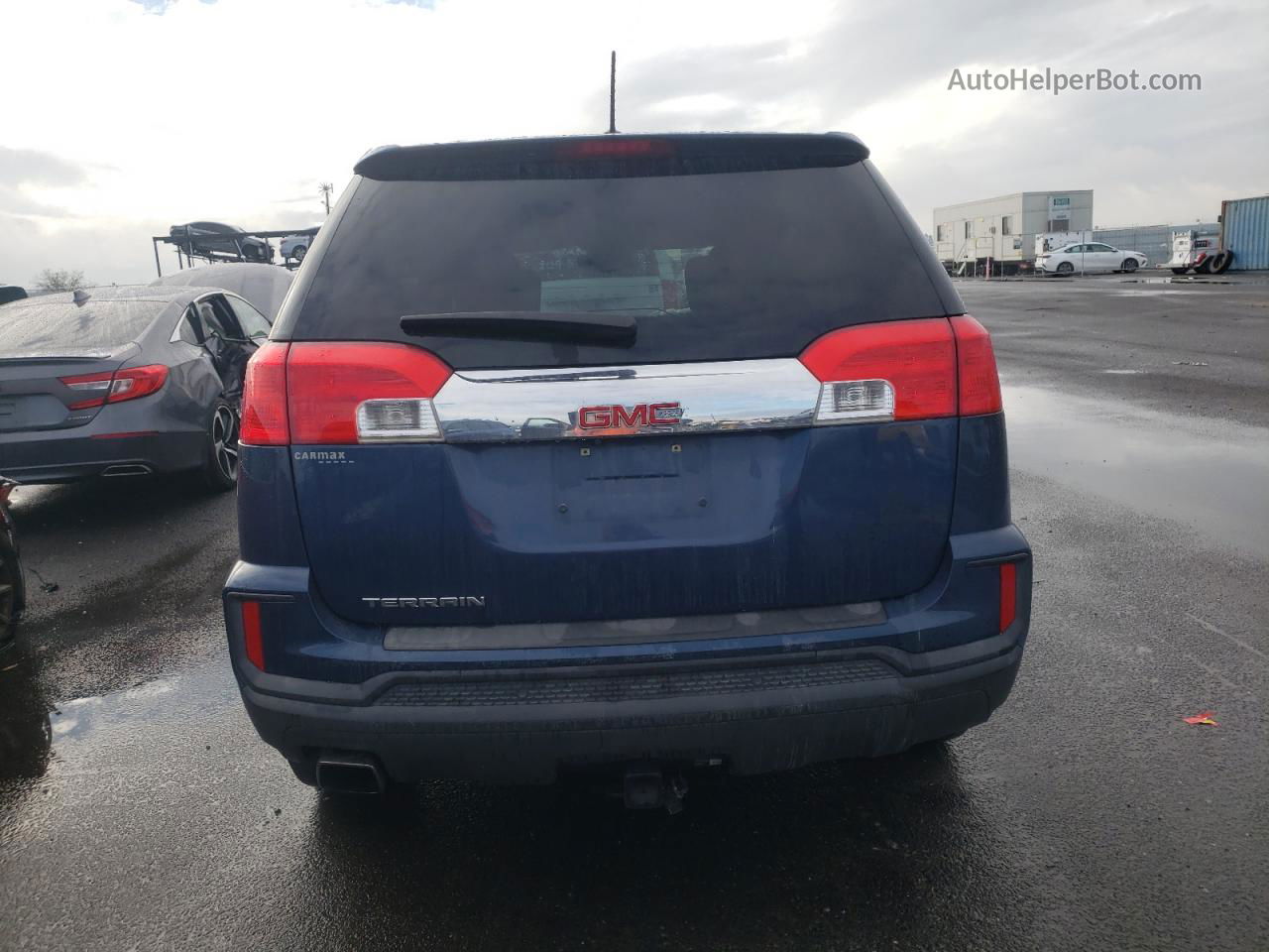 2017 Gmc Terrain Sle Синий vin: 2GKALMEK3H6156473