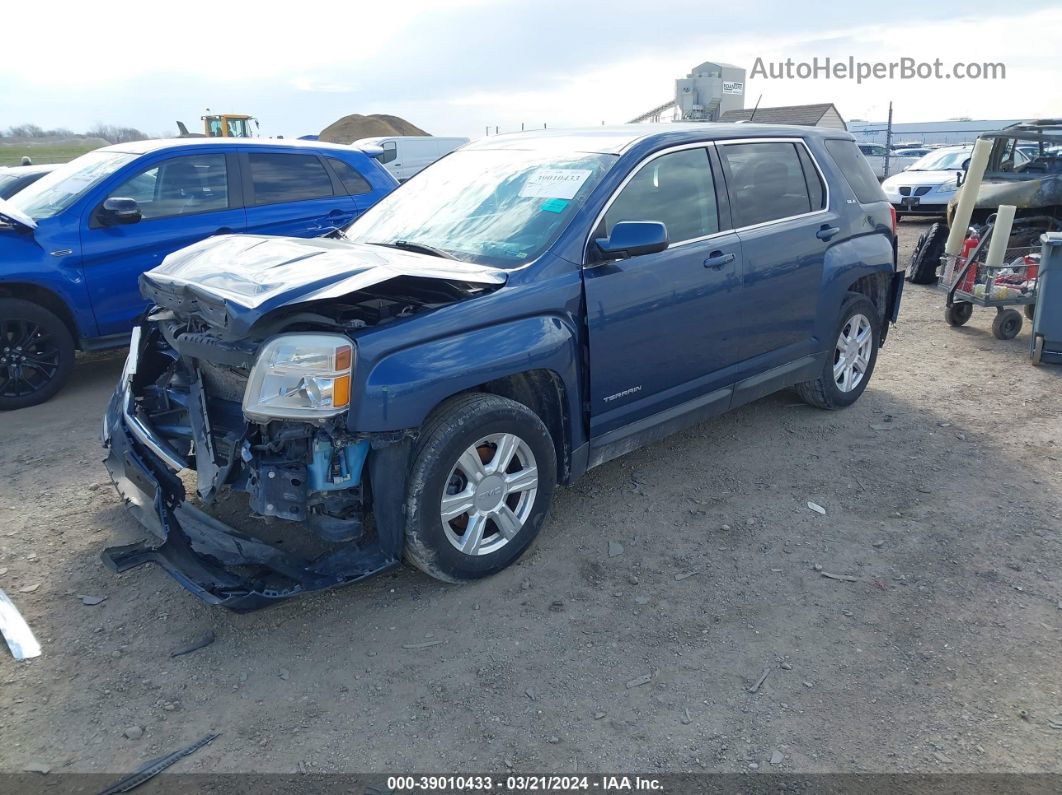 2016 Gmc Terrain Sle-1 Blue vin: 2GKALMEK4G6167528