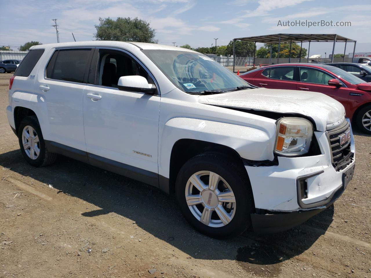 2016 Gmc Terrain Sle White vin: 2GKALMEK4G6183891