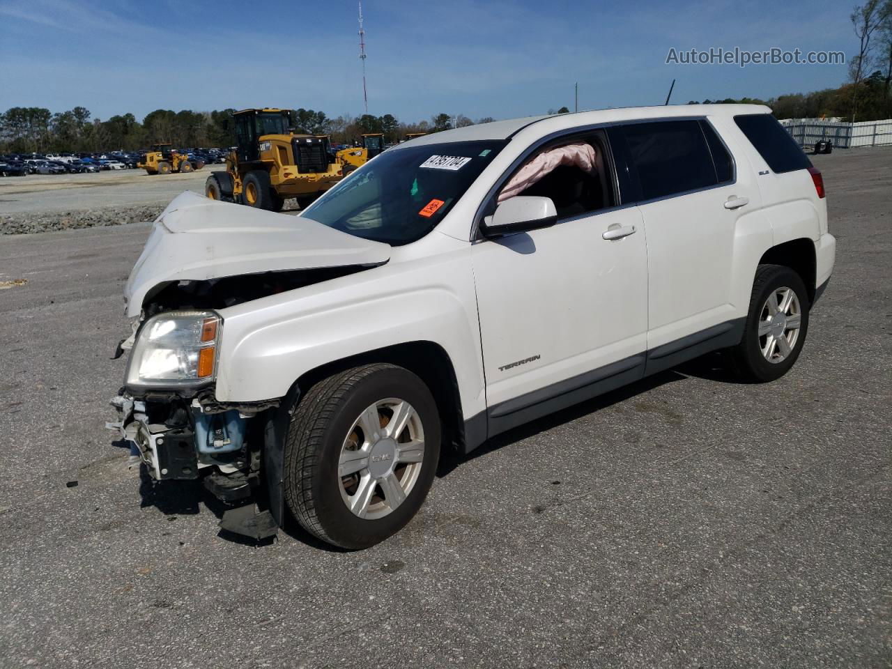 2016 Gmc Terrain Sle White vin: 2GKALMEK4G6187651