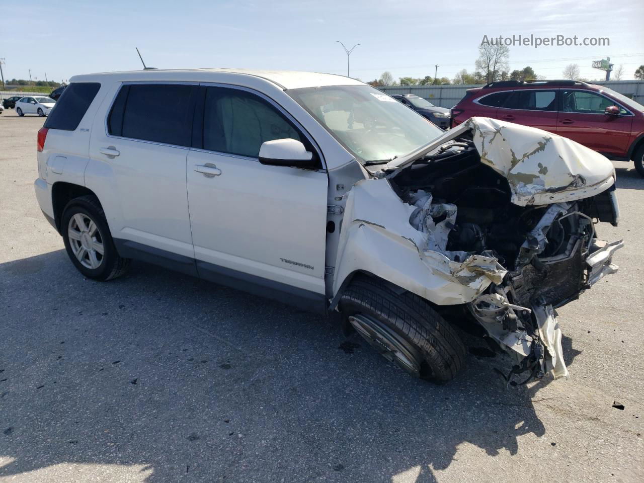 2016 Gmc Terrain Sle White vin: 2GKALMEK4G6187651