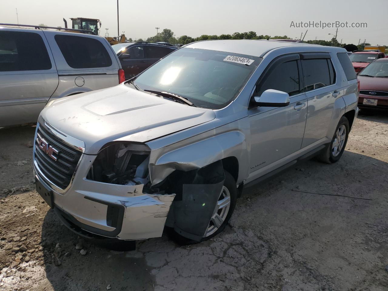 2016 Gmc Terrain Sle Silver vin: 2GKALMEK4G6234385