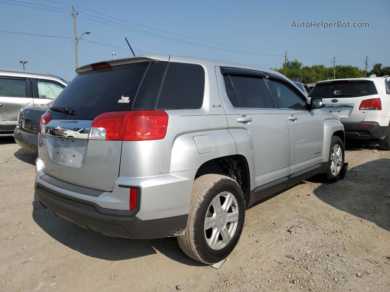 2016 Gmc Terrain Sle Silver vin: 2GKALMEK4G6234385