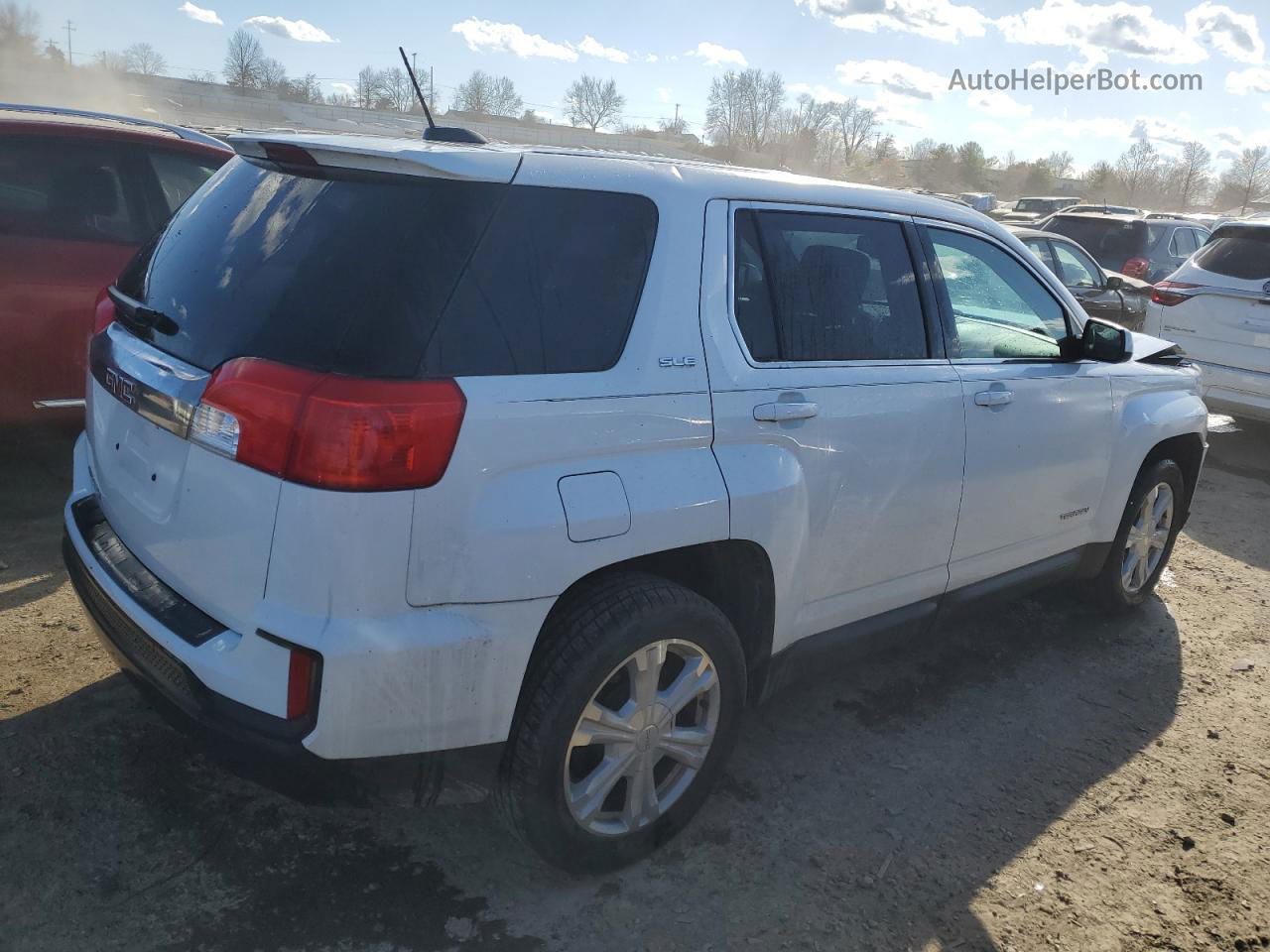 2017 Gmc Terrain Sle White vin: 2GKALMEK4H6190468