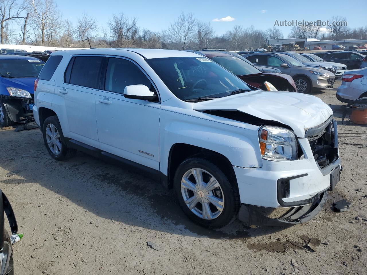 2017 Gmc Terrain Sle White vin: 2GKALMEK4H6190468