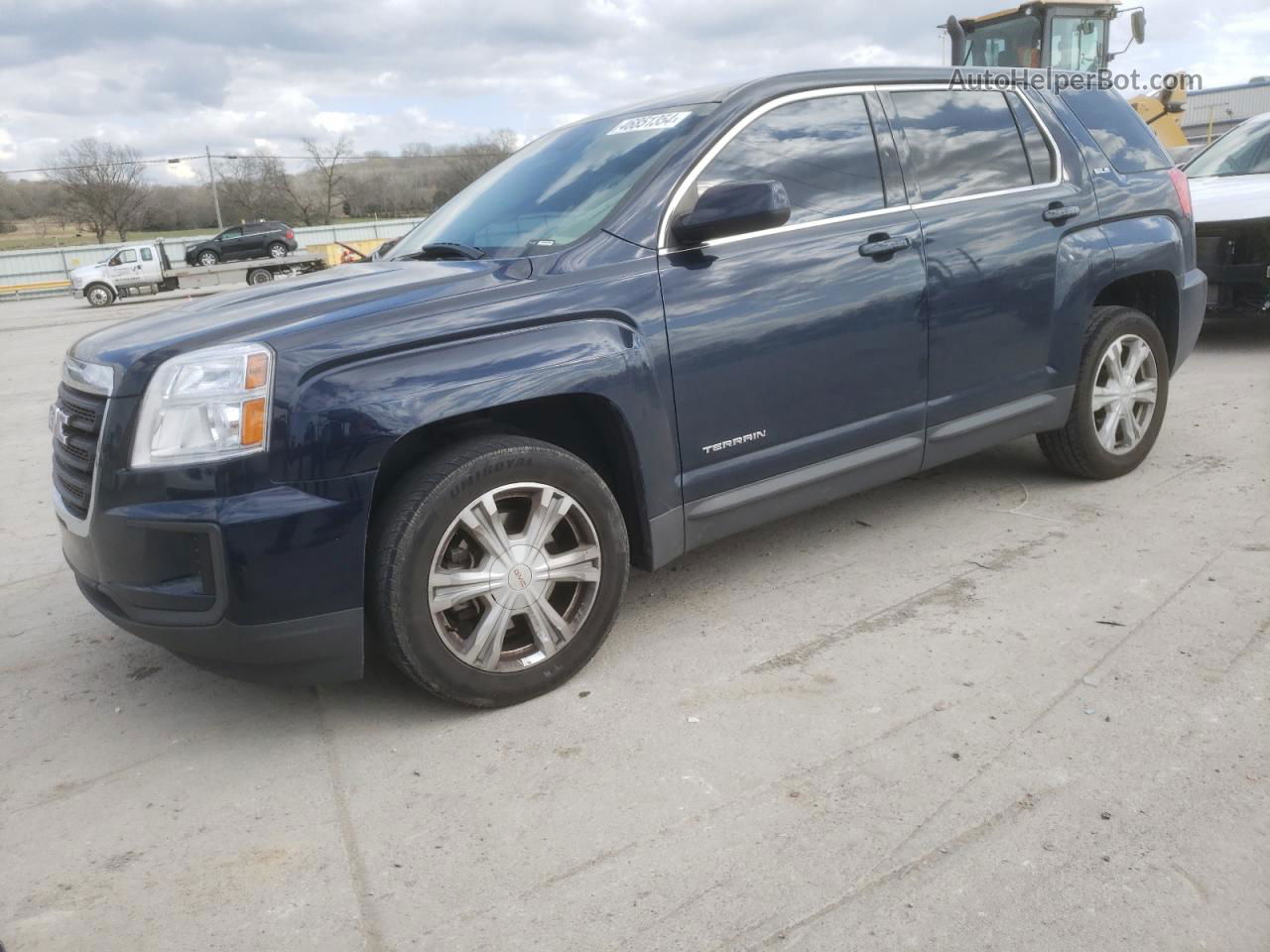 2017 Gmc Terrain Sle Синий vin: 2GKALMEK4H6244108