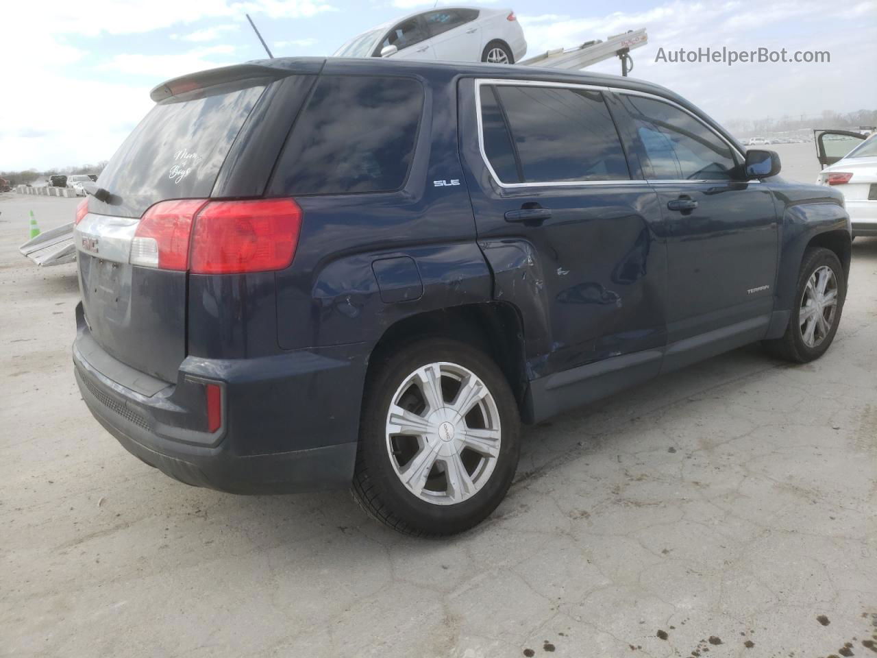 2017 Gmc Terrain Sle Синий vin: 2GKALMEK4H6244108