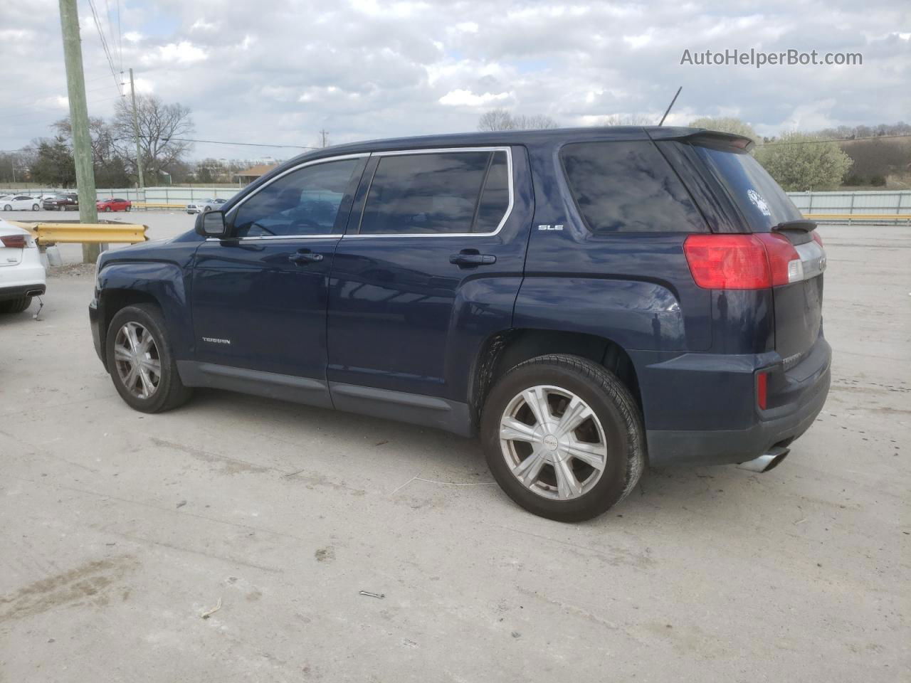 2017 Gmc Terrain Sle Синий vin: 2GKALMEK4H6244108