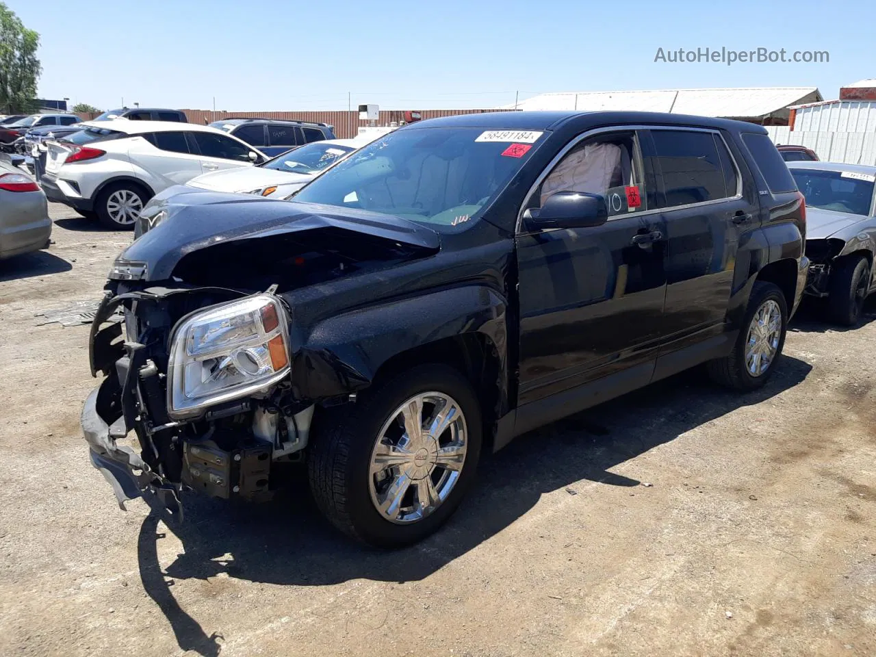 2017 Gmc Terrain Sle Black vin: 2GKALMEK4H6352129