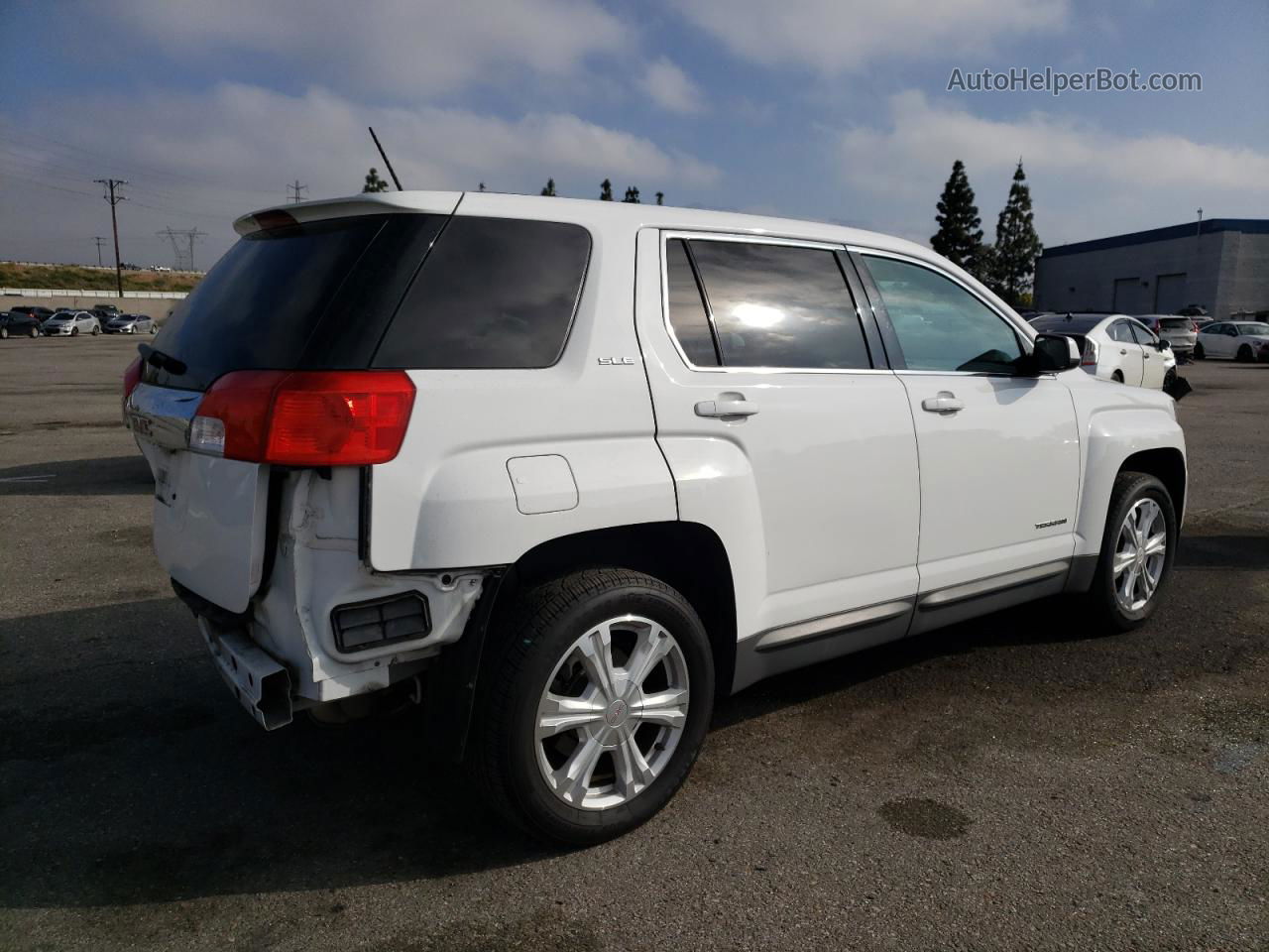 2017 Gmc Terrain Sle White vin: 2GKALMEK5H6170309