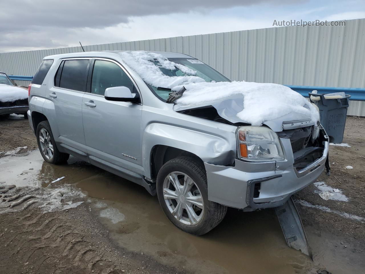 2017 Gmc Terrain Sle Silver vin: 2GKALMEK5H6176269