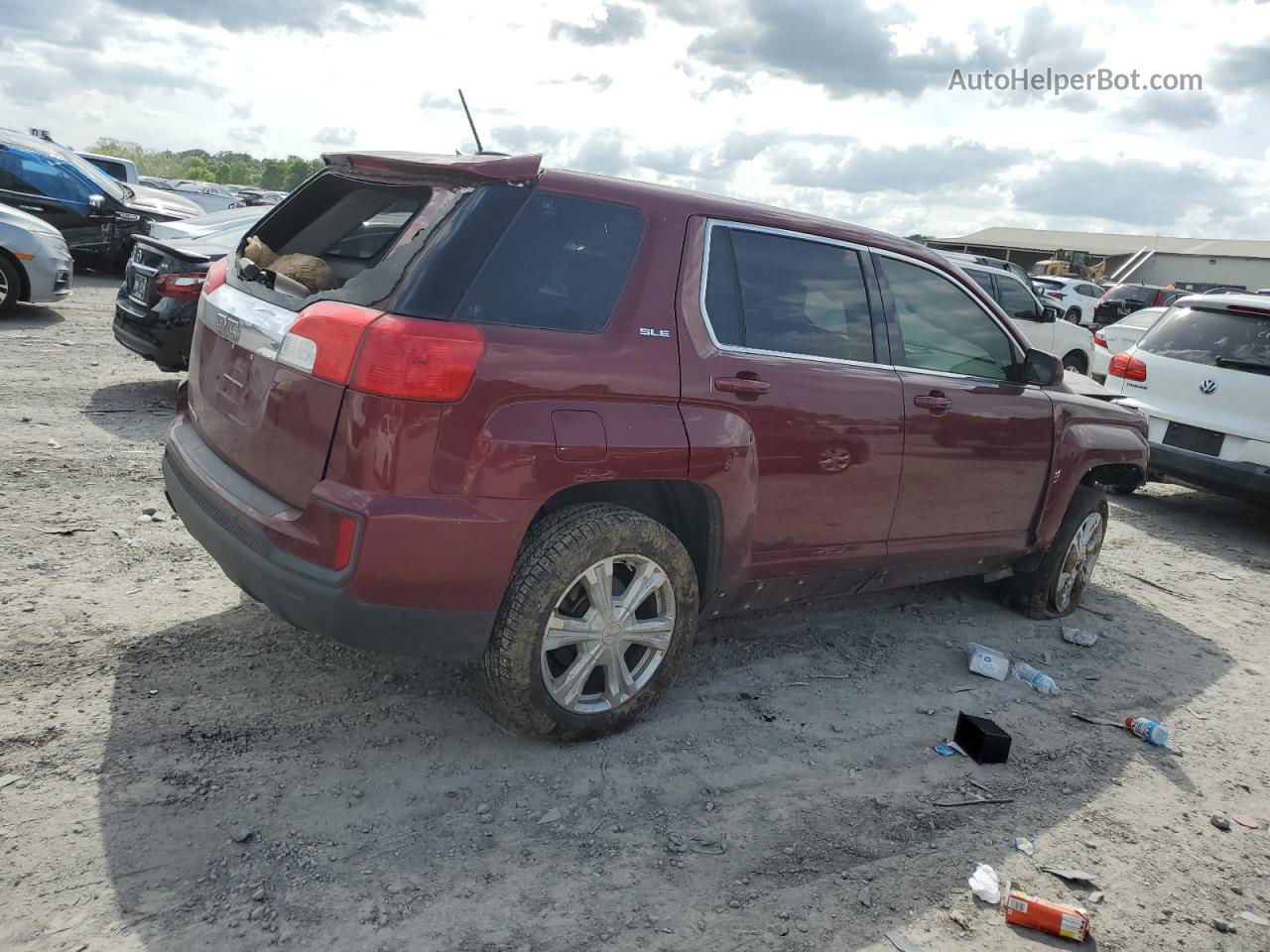 2017 Gmc Terrain Sle Red vin: 2GKALMEK5H6248555