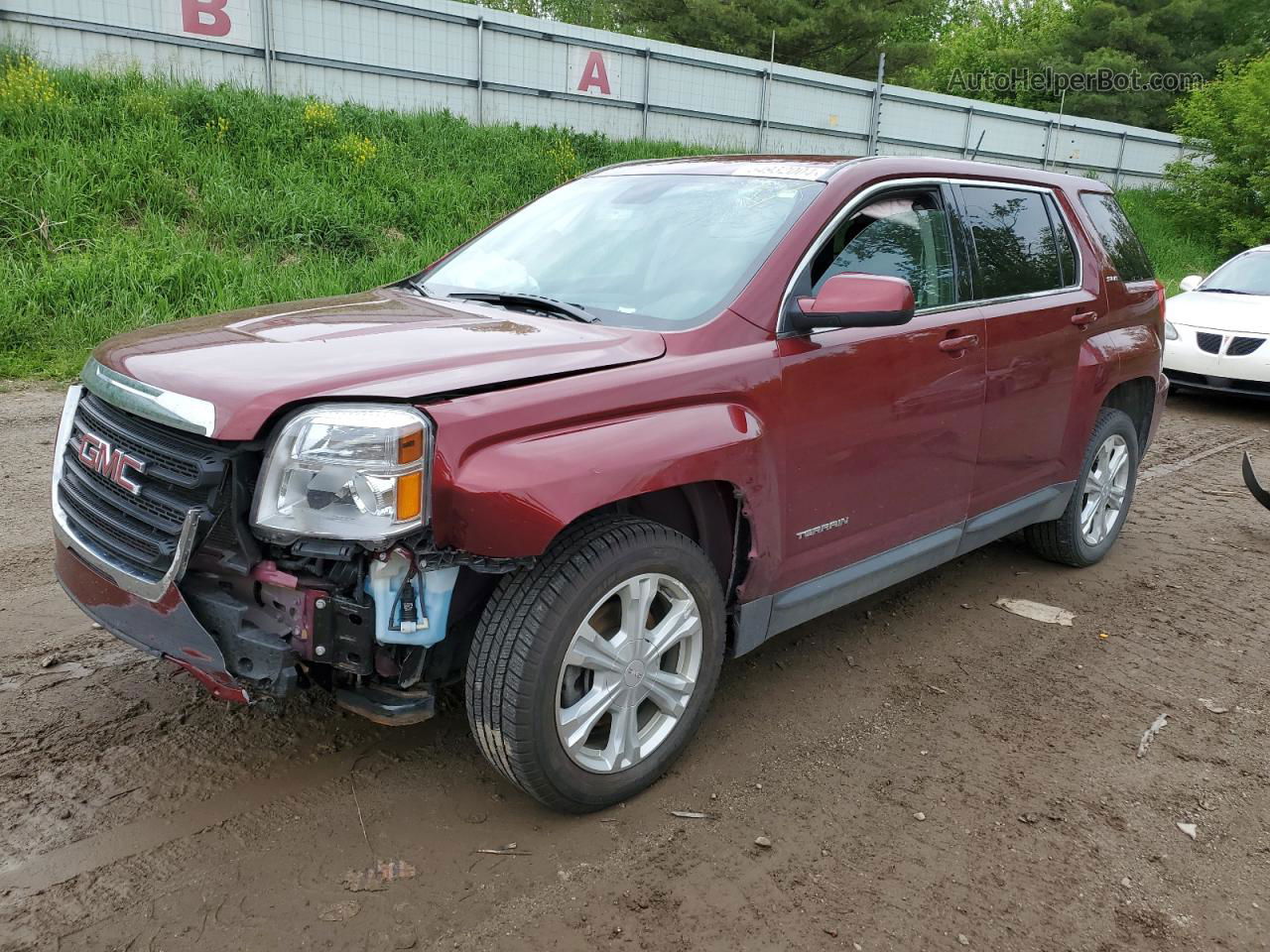 2017 Gmc Terrain Sle Red vin: 2GKALMEK5H6249740