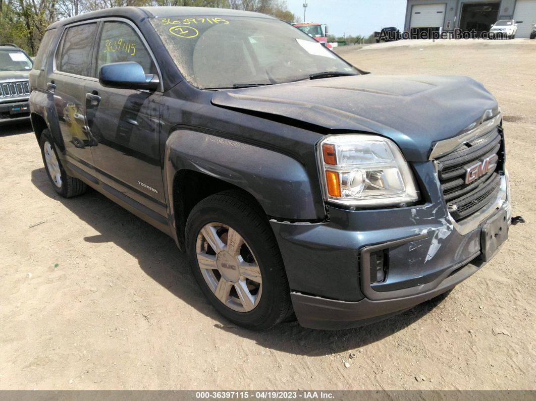 2016 Gmc Terrain Sle Blue vin: 2GKALMEK6G6140573