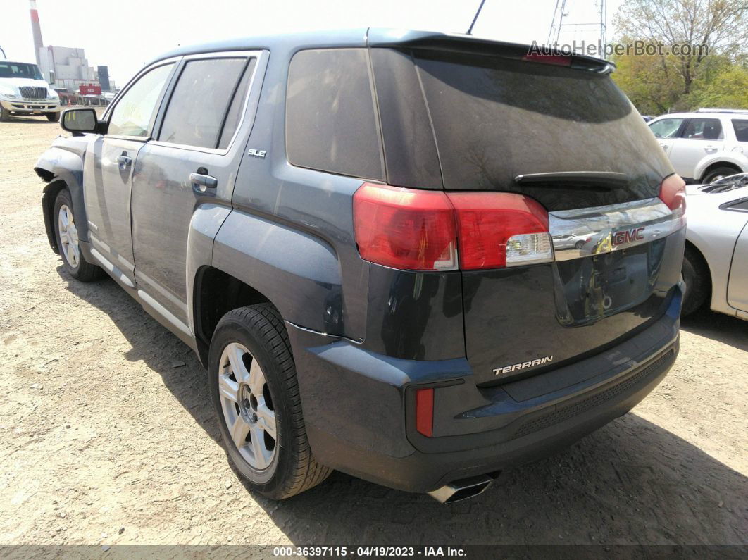 2016 Gmc Terrain Sle Blue vin: 2GKALMEK6G6140573