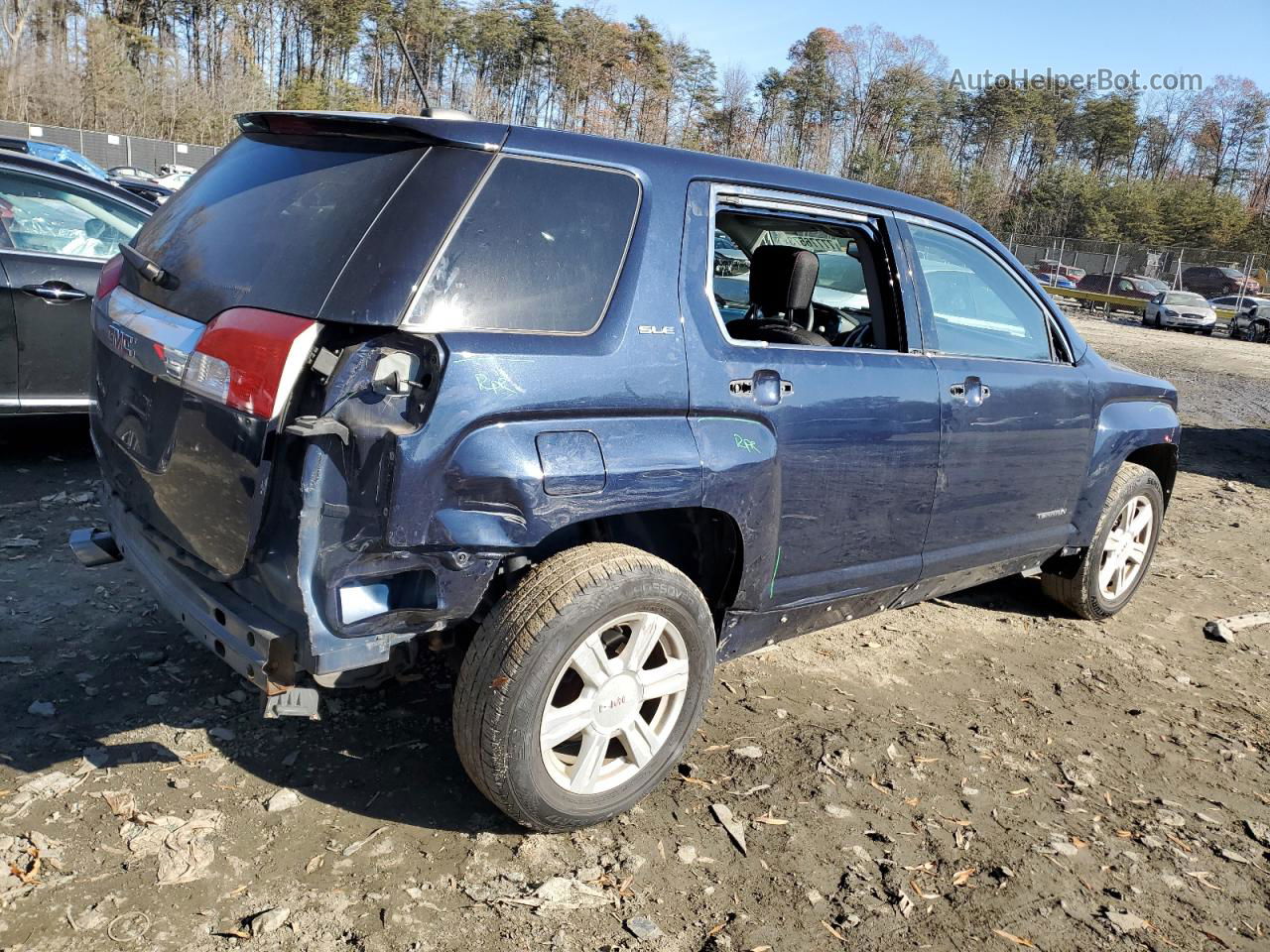 2016 Gmc Terrain Sle Синий vin: 2GKALMEK6G6205504