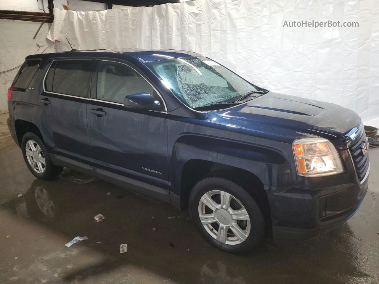 2016 Gmc Terrain Sle Blue vin: 2GKALMEK6G6250250