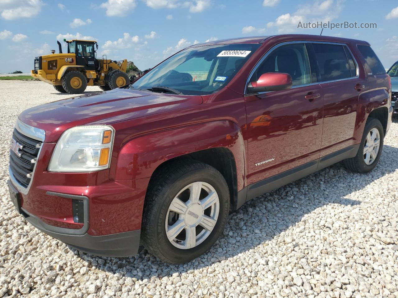 2016 Gmc Terrain Sle Maroon vin: 2GKALMEK6G6353409