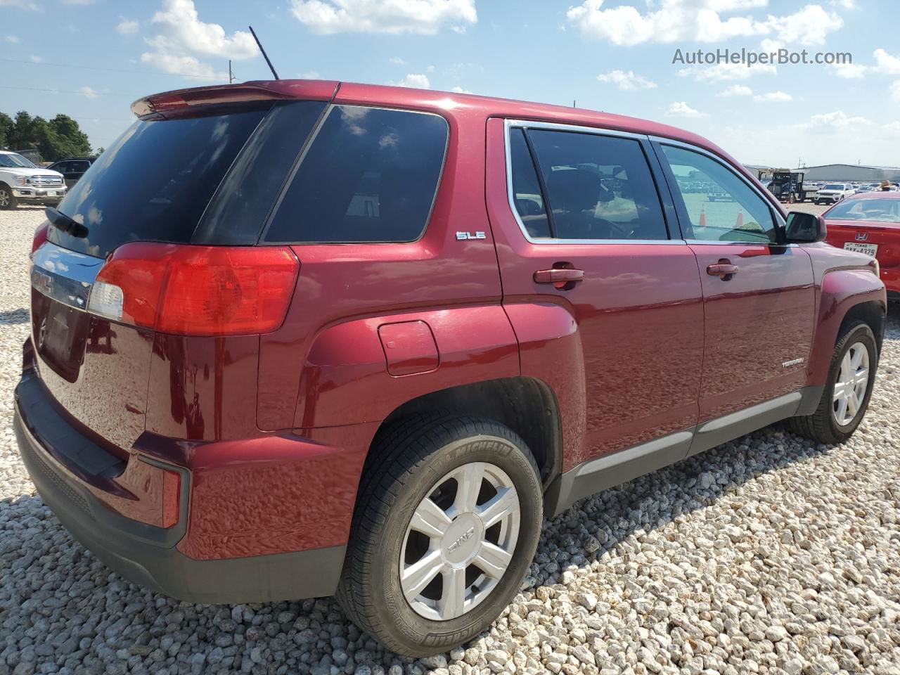 2016 Gmc Terrain Sle Maroon vin: 2GKALMEK6G6353409