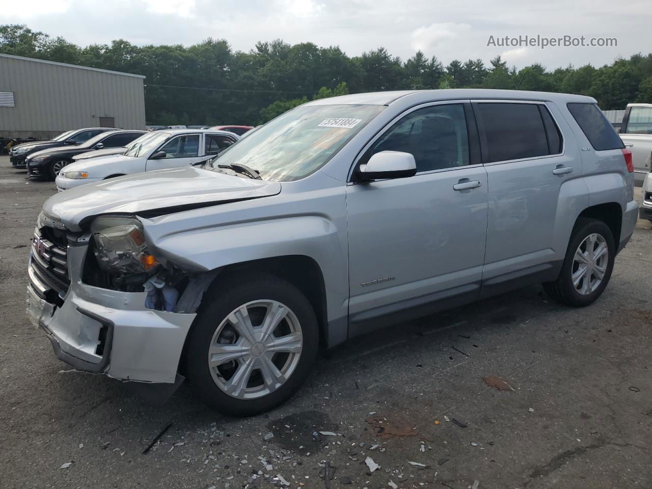 2017 Gmc Terrain Sle Silver vin: 2GKALMEK6H6216603