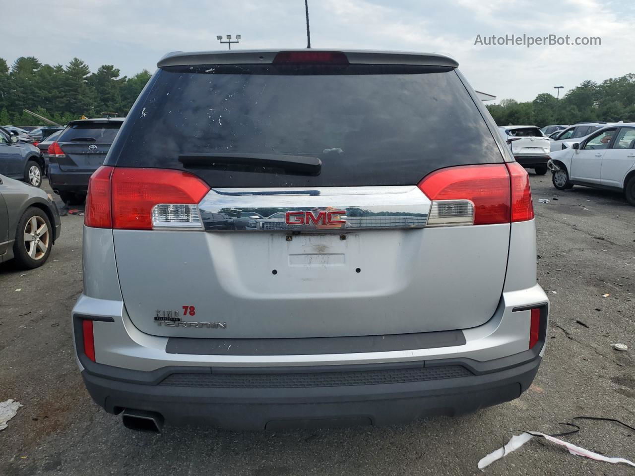 2017 Gmc Terrain Sle Silver vin: 2GKALMEK6H6216603