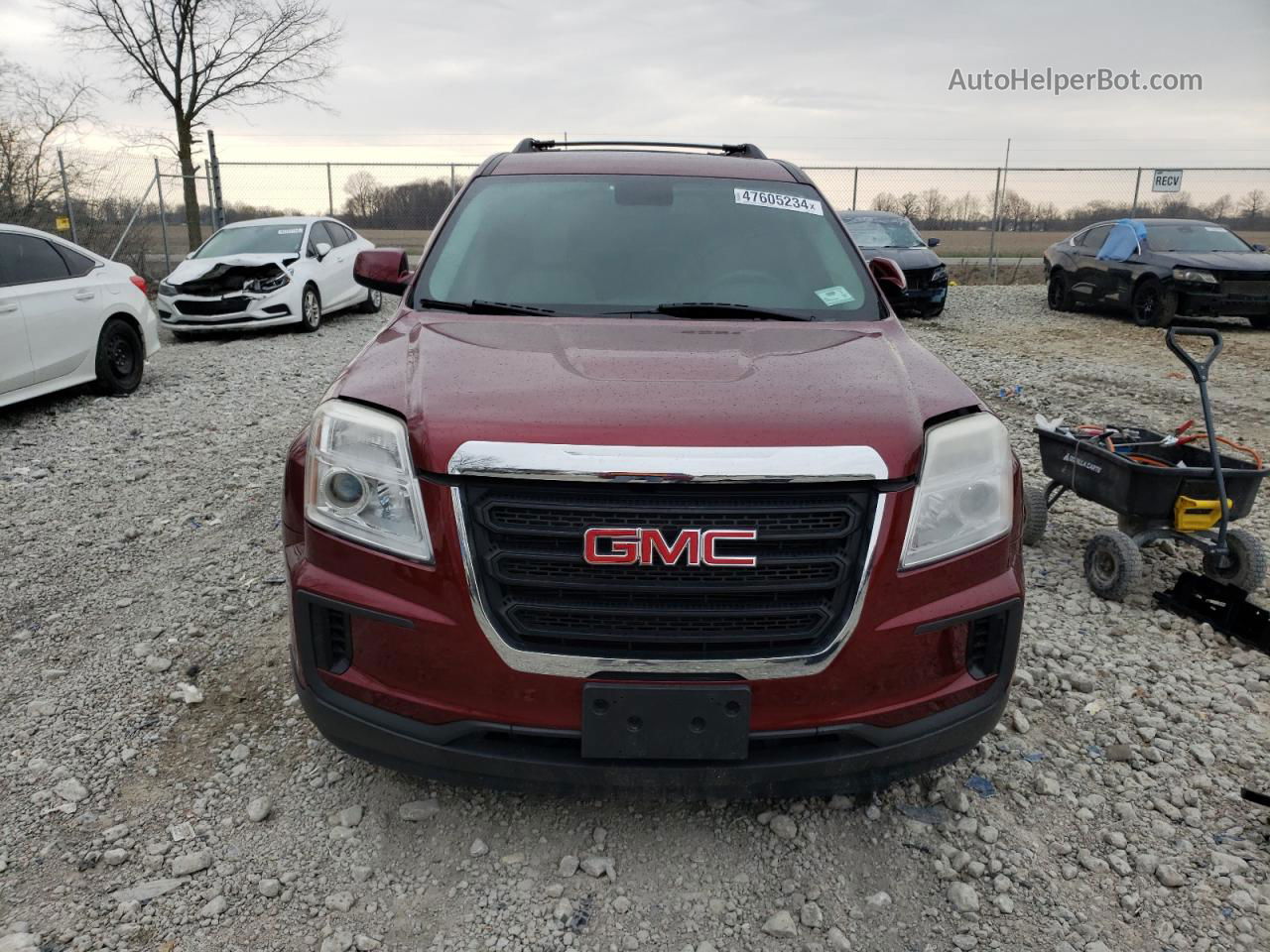 2017 Gmc Terrain Sle Burgundy vin: 2GKALMEK6H6236723